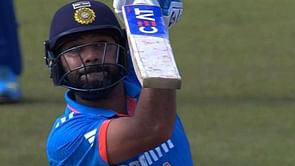 [Watch] Rohit Sharma completes 10,000 ODI runs with an incredible six against Sri Lanka in Asia Cup