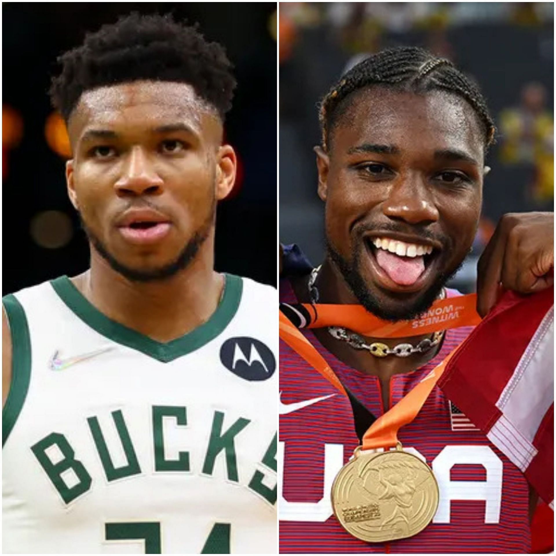 Giannis Antetokounmpo agress with Noah Lyles on the debate surrounding World Champions