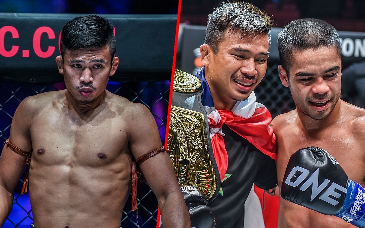 Superlek Kiatmoo9 (L) is rallying behind old foe Danial Williams in his next fight. -- Photo by ONE Championship