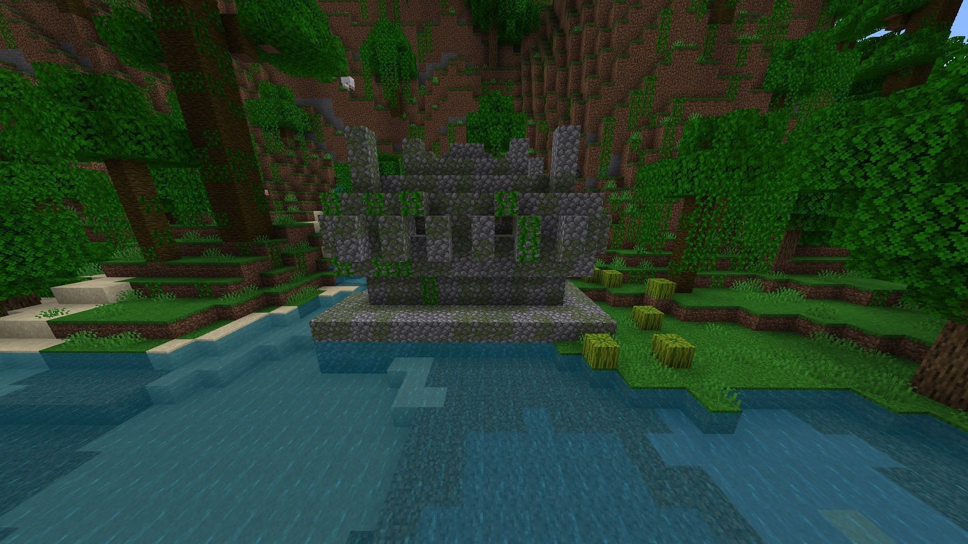 The mysterious trap-filled temple holds precious jewels. (Image via Mojang)