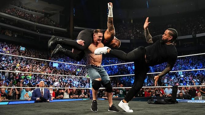 WWE दिग्गज John Cena को आखिरकार मिला नया पार्टनर, 40 साल के Superstar के साथ मिलकर Roman Reigns के भाइयों को किया धराशाई