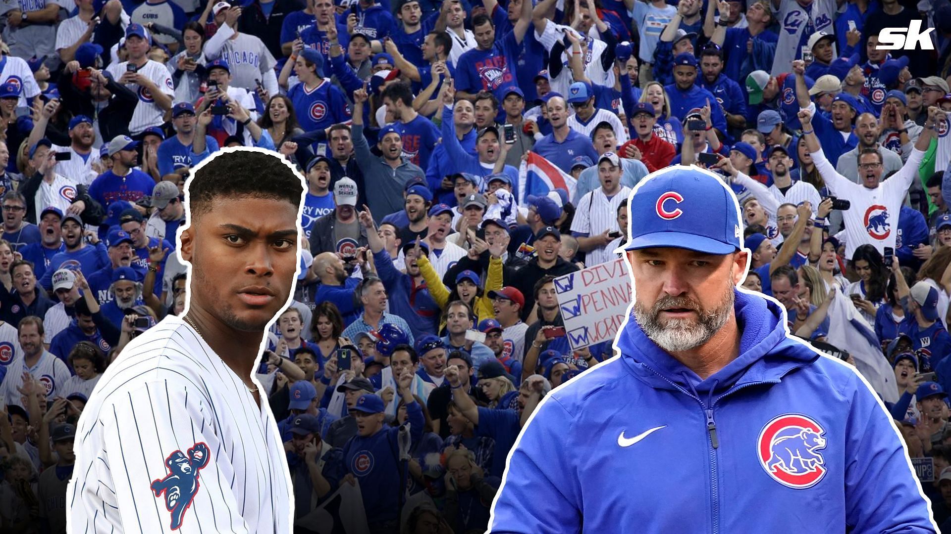 Chicago Cubs Prospect Alexander Canario &amp; Manager David Ross