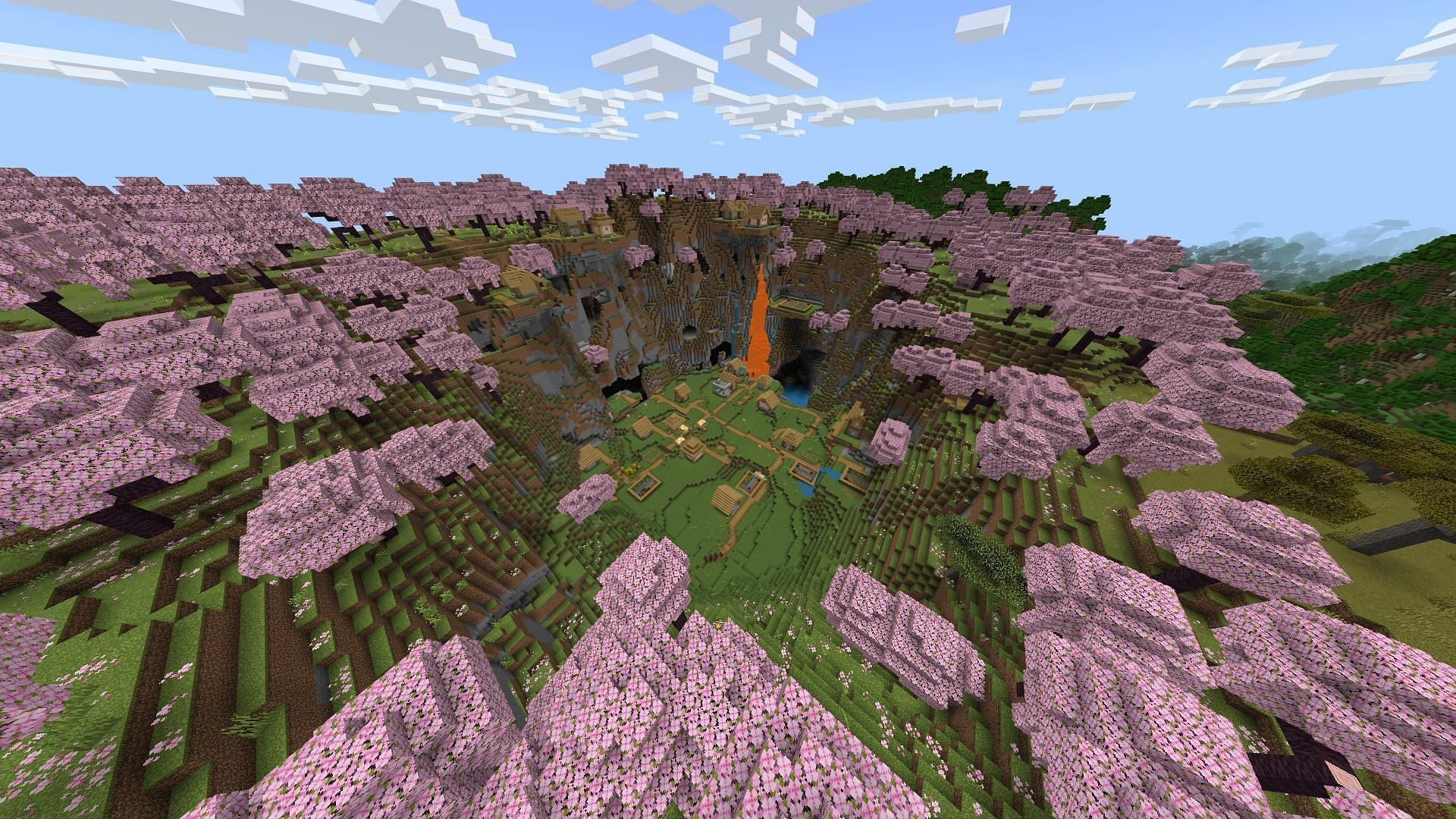 Combining the many elements of the Minecraft world into one place (Image via Mojang Studios)