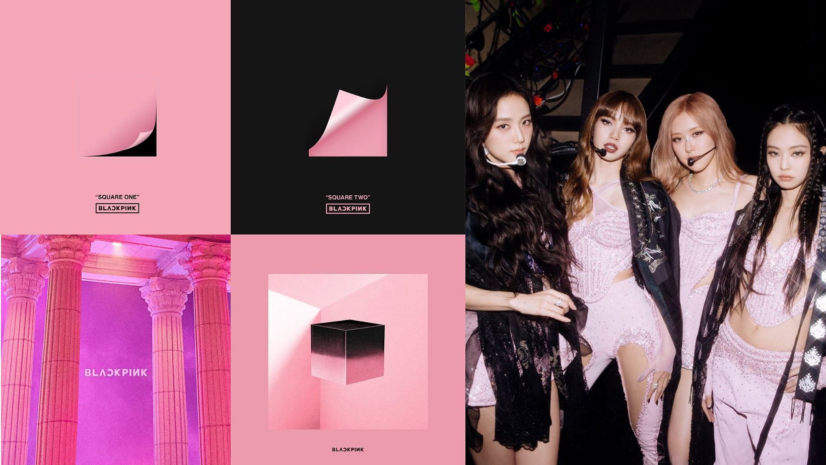 BLACKPINK albums (Images via @BLACKPINK/Twitter)