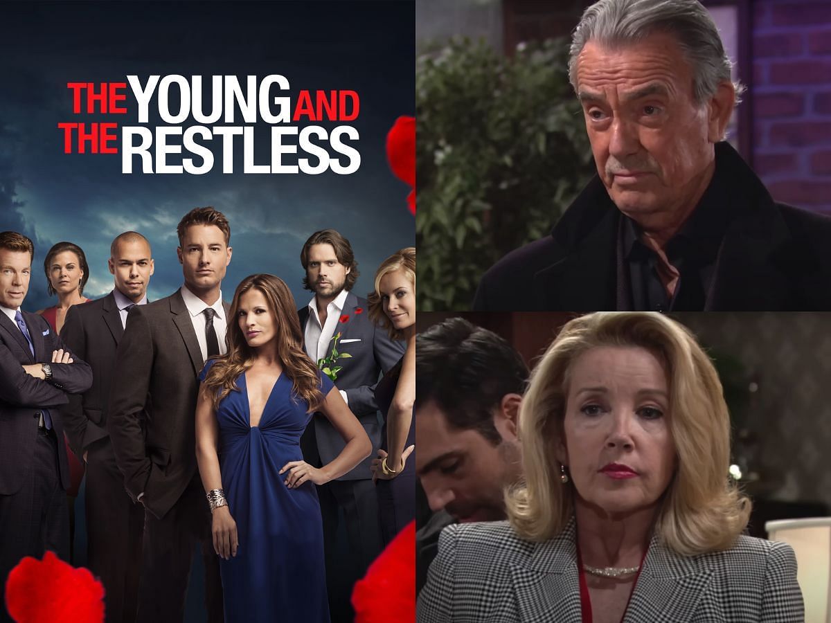 Collage of stills from The Young and the Restless. (Photos via YouTube/CBS)