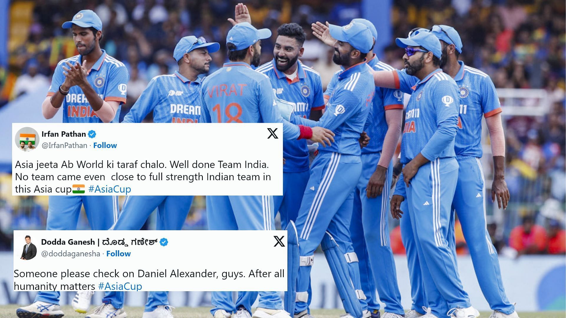 Fans were thrilled to see Team India dominate Sri Lanka (P.C.:X)