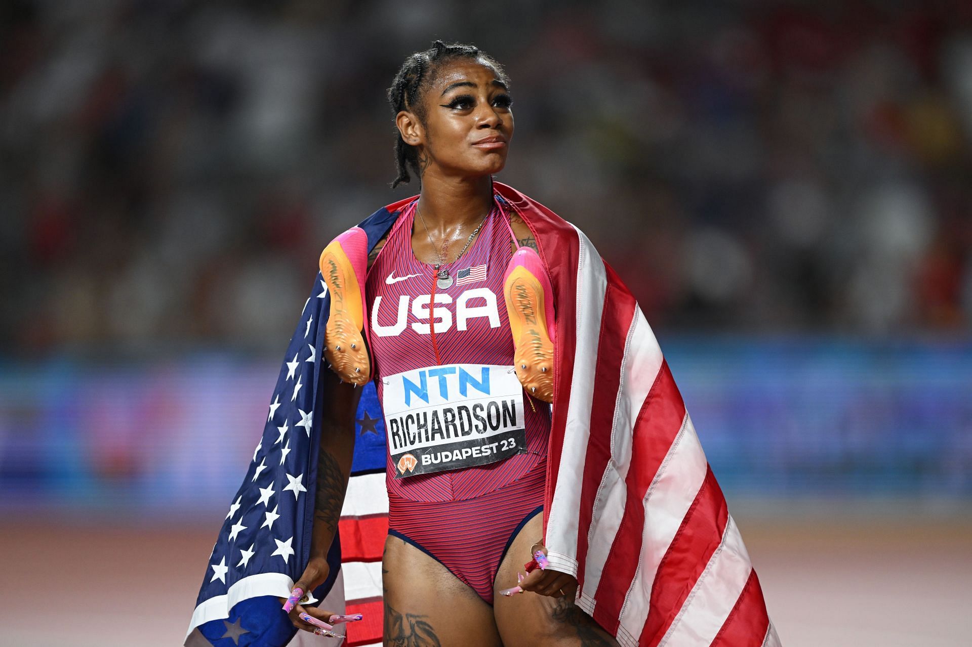 Richardson at Day 7 of World Athletics Championships Budapest 2023