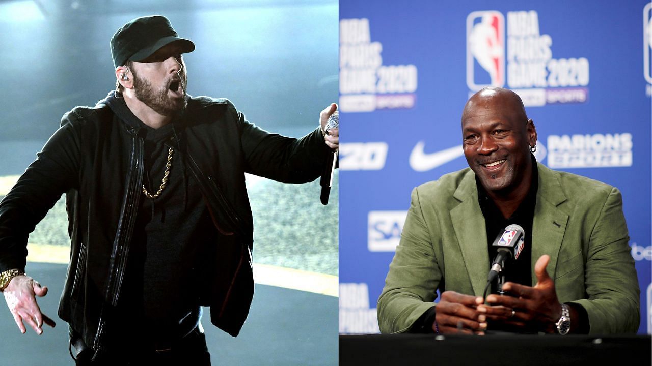 Michael Jordan and Eminem collaborated in 2015 for limited Air Jordan 4 releases.