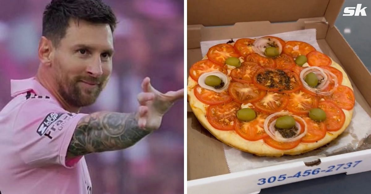 Lionel Messi seems to be a fan of Argentine pizza
