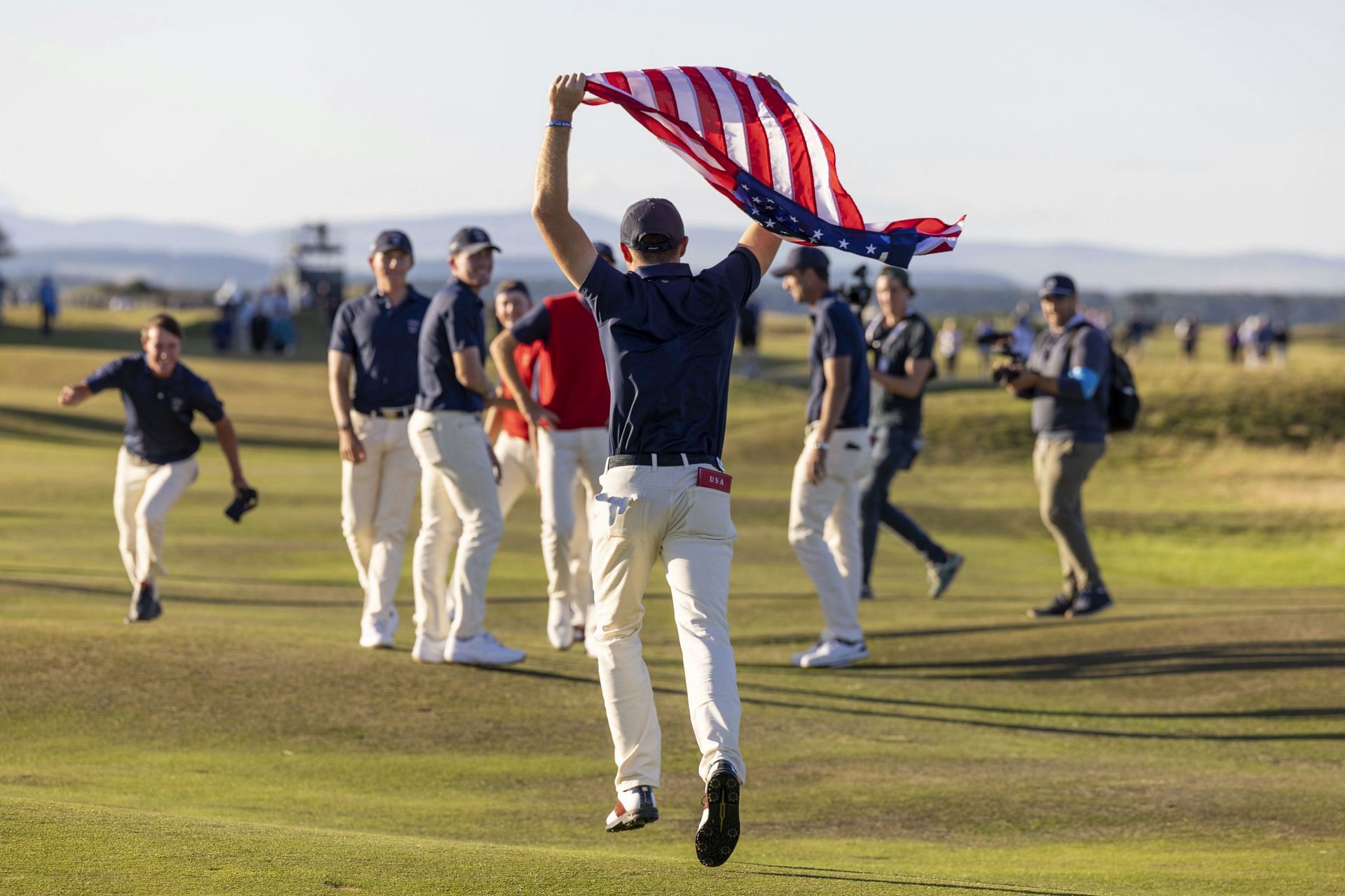 2023 Walker Cup Team USA bounces back after a slow start to beat Team GB&I