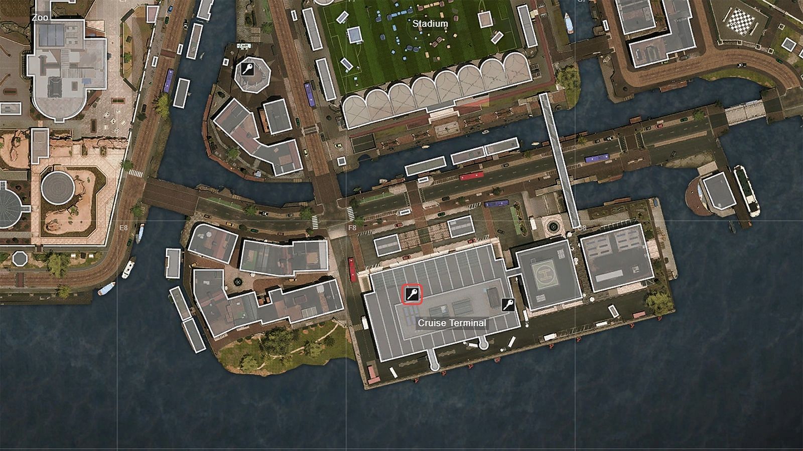 Finding the Cruise Terminal Office in The Truth DMZ mission of Warzone 2 (Image via WZHub/Activision)