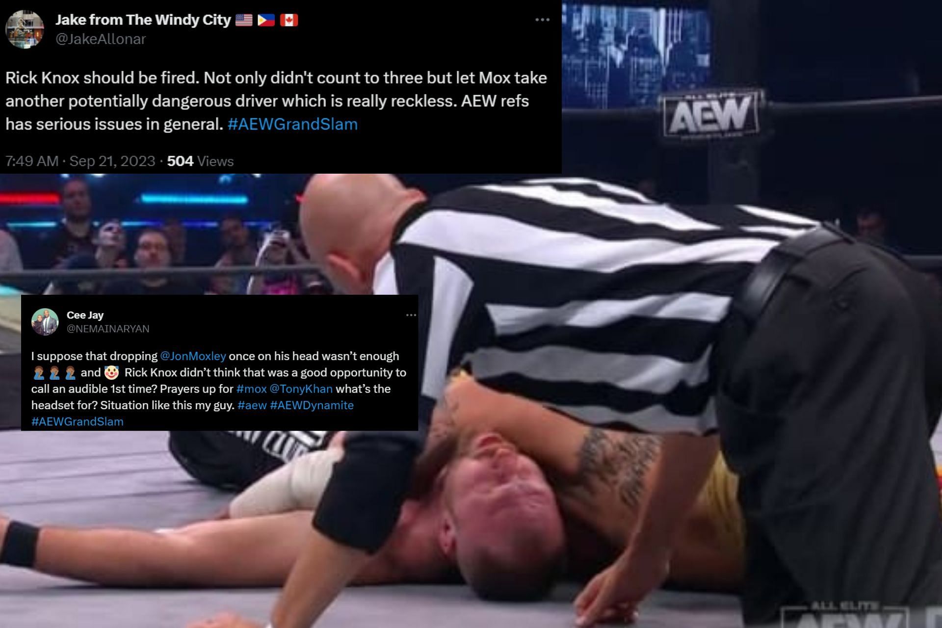 Rick Knox is in hot water with AEW fans