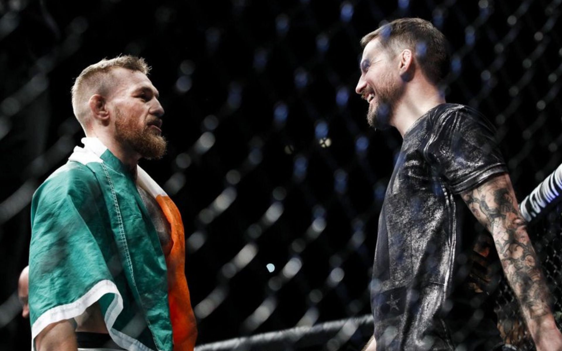 Conor McGregor (left) and John Kavanagh (right) (Image credits @MMAFighting on X)