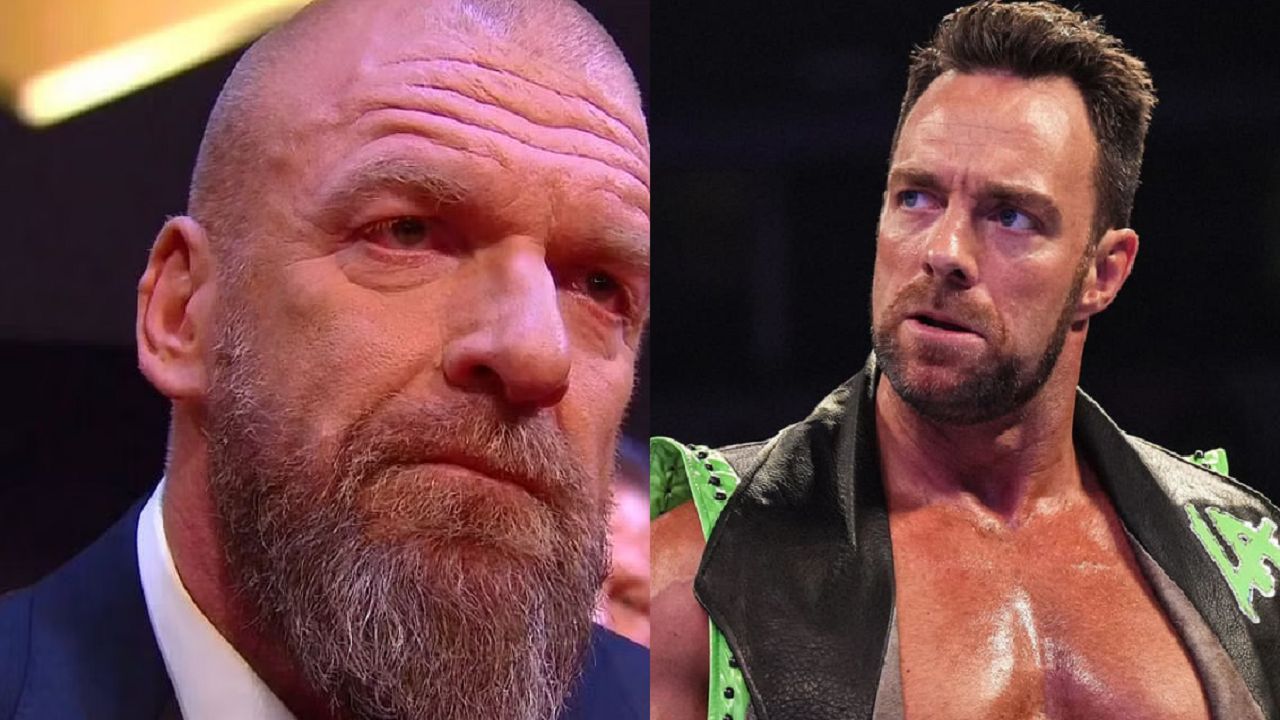 Triple H (left); LA Knight (right)