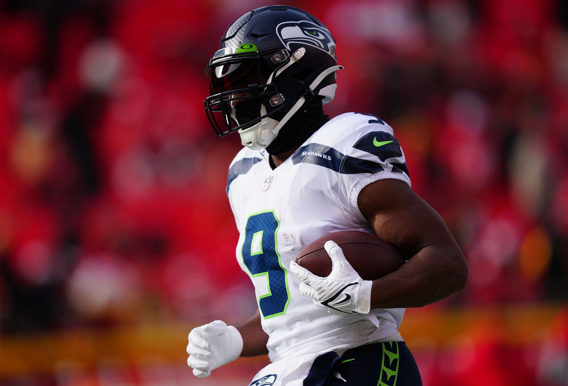 Kenneth Walker III at Seattle Seahawks v Kansas City Chiefs