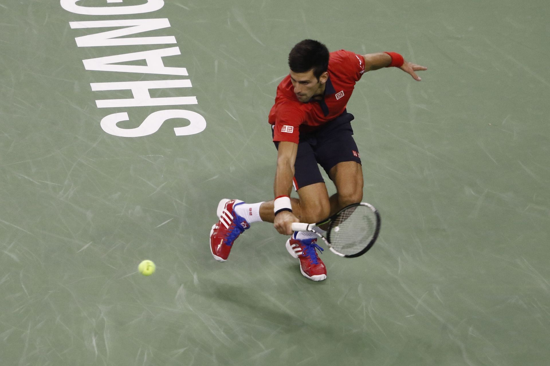 Djokovic at the 2015 Shanghai Rolex Masters.