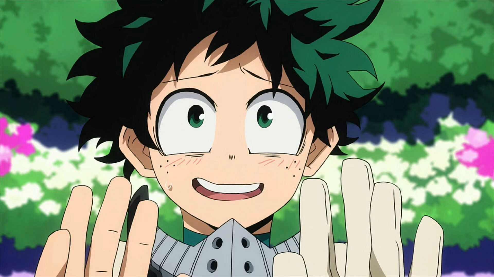 Midoriya as seen in the anime (Image via Bones)