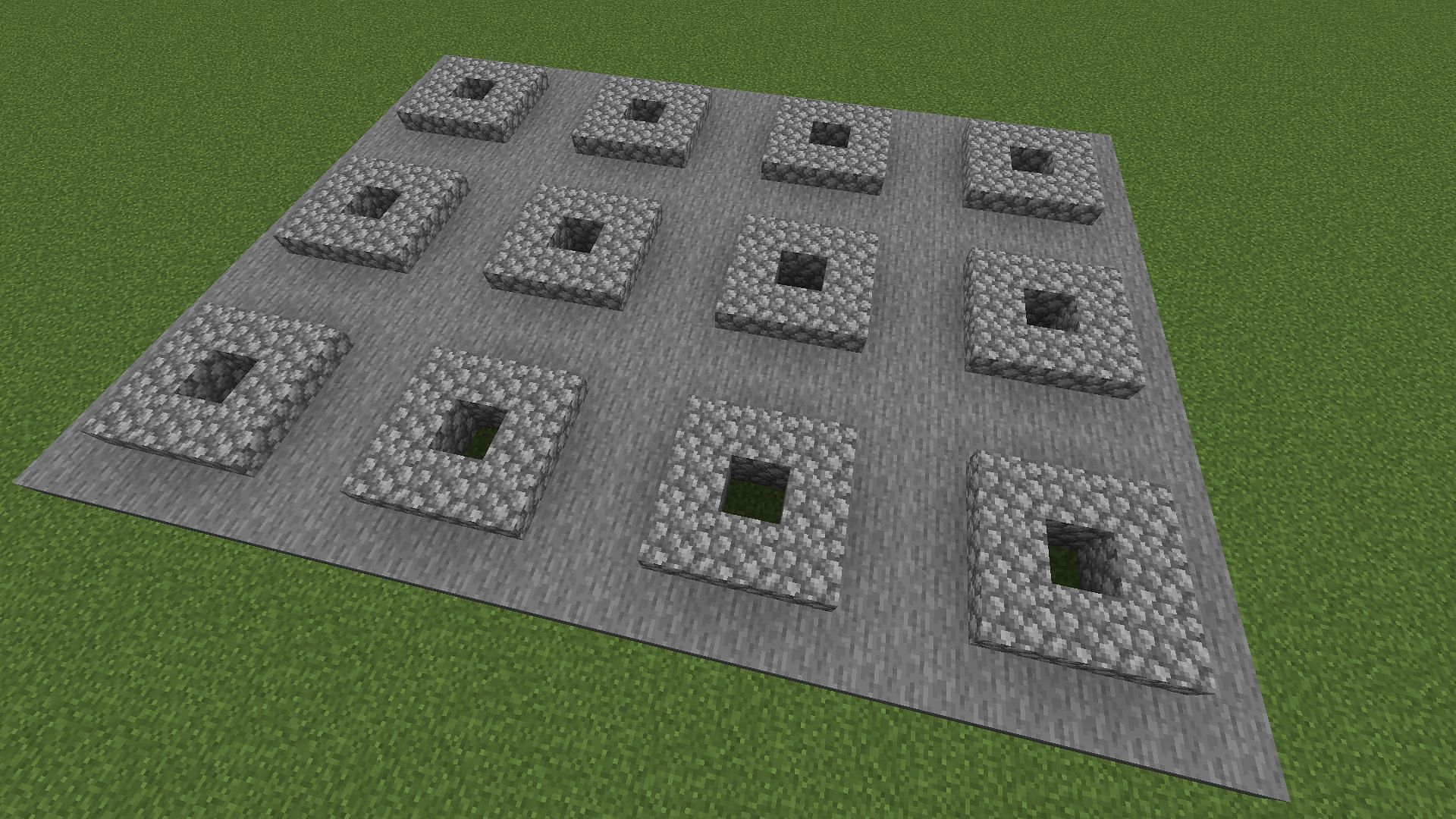 Slabs are added to the Minecraft tree farm to prevent any wild growth (Image via Mojang)