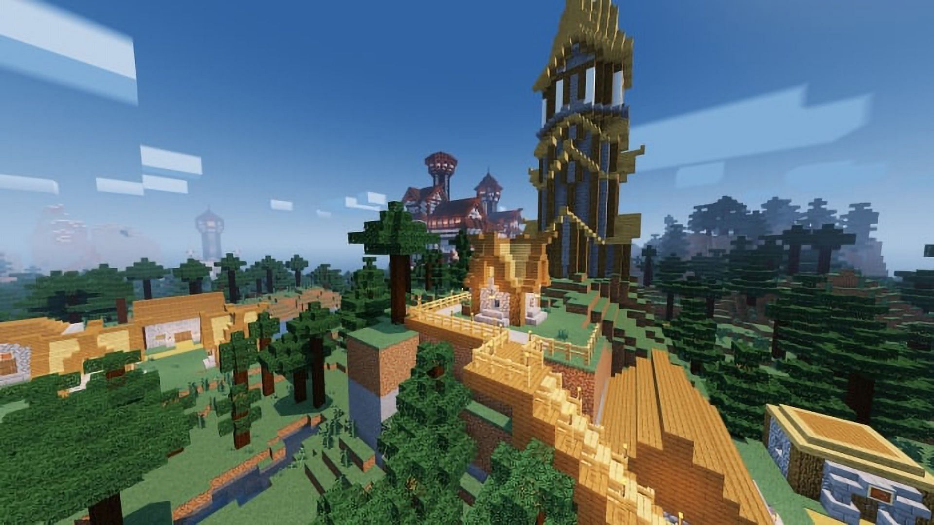 Explore this magnificent kingdom set in the Middle Ages. (Image via mcpedl.com)