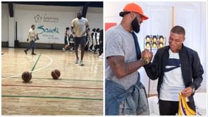 After hilarious reaction to Kylian Mbappe’s $776 million offer, LeBron James finally shows up in Saudi Arabia