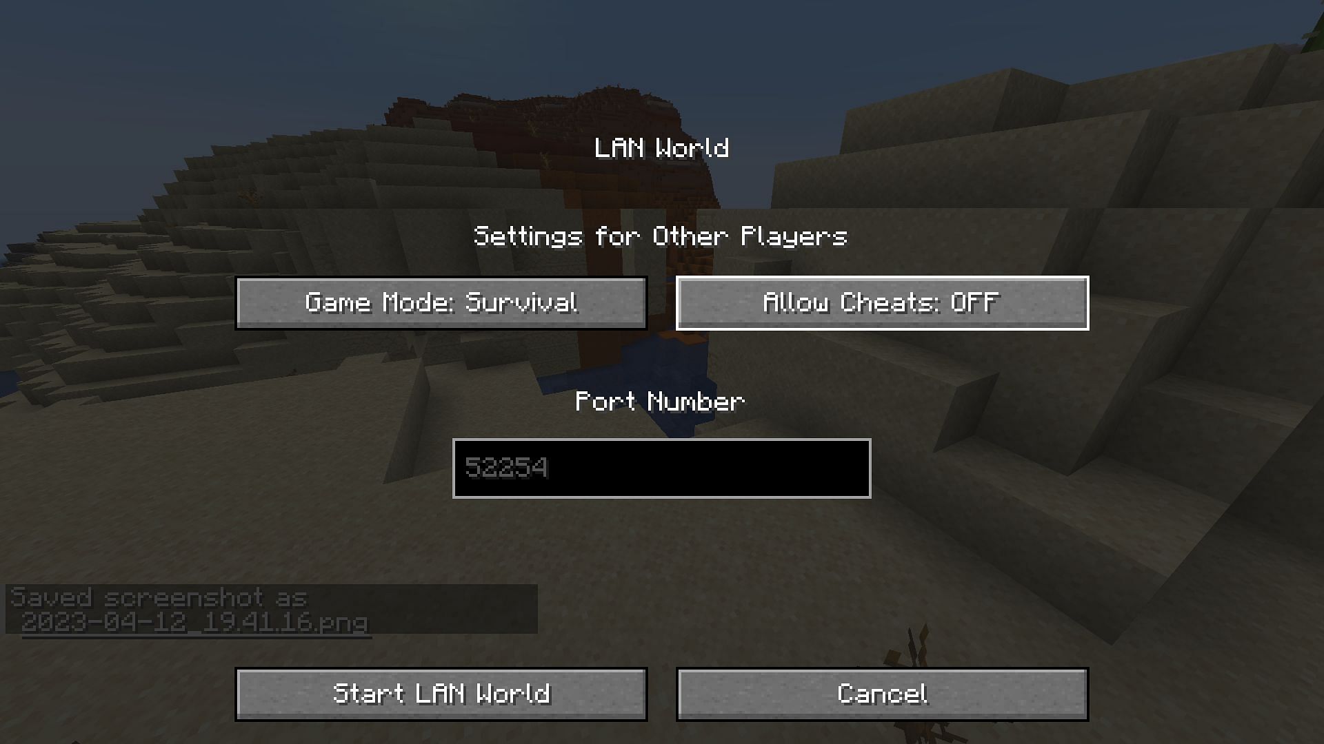 You must first activate cheats in order to enter the playsound command in Minecraft. (Image via Mojang)