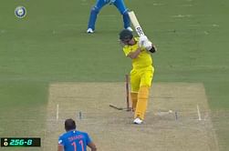 [Watch] Mohammed Shami cleans up Sean Abbott to complete his 5-wicket haul during IND vs AUS 1st ODI