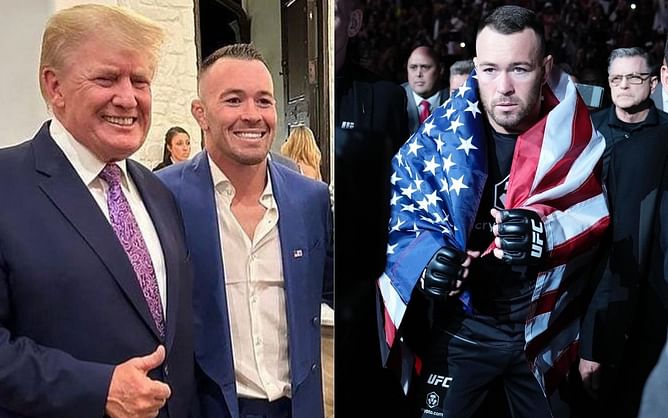 "Both are racists anyways" - Fans react as Donald Trump promises to be cage-side to watch Colby Covington take on Leon Edwards