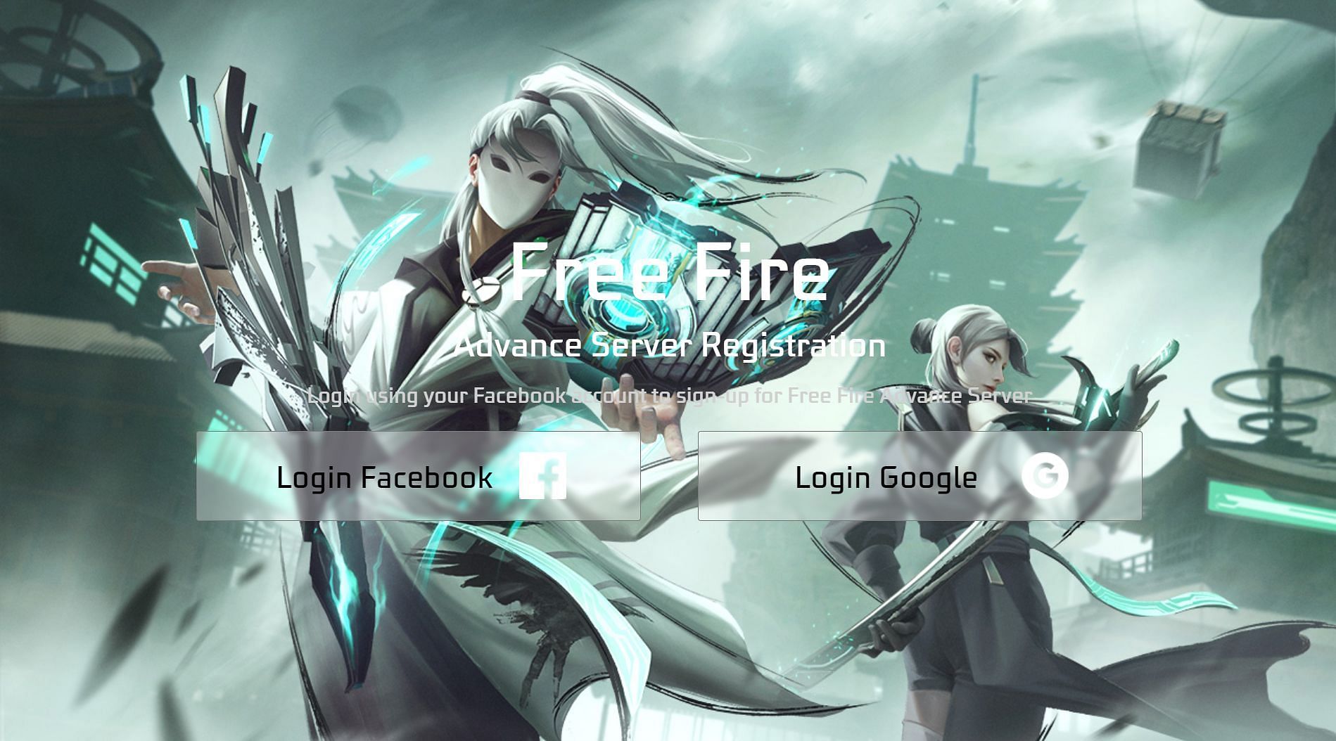 You cannot register for Advance Server with a guest ID (Image via Garena)