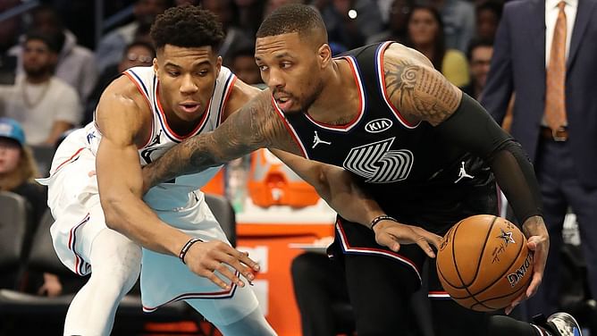 Amid reports of mystery East team pursuing Damian Lillard, his comments on choosing Giannis Antetokounmpo as co-star to win title resurface