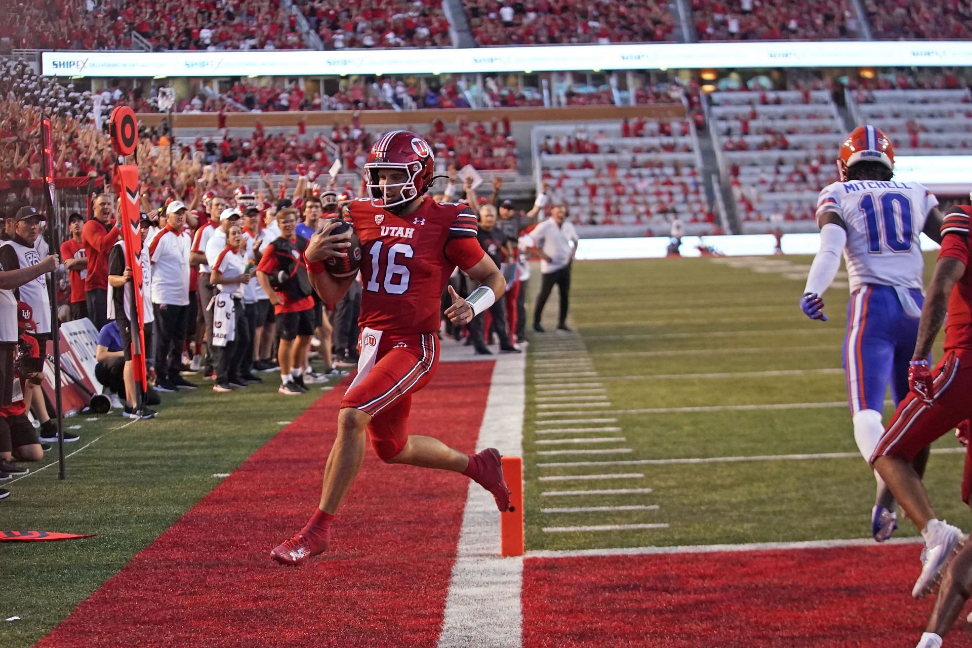 Cam Rising on the sideline as Utah football starts Bryson Barnes at  Washington State