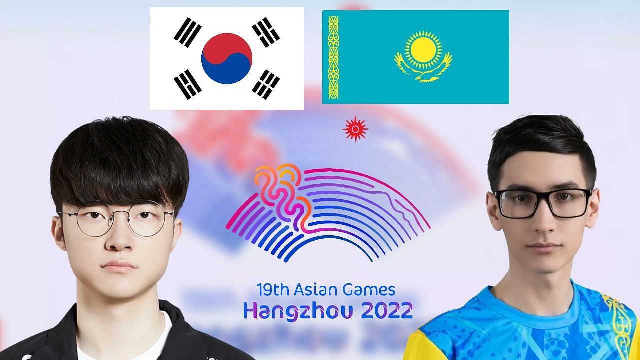 South Korea vs Kazakhstan at Asian Games 2023 (Image via Sportskeeda) 