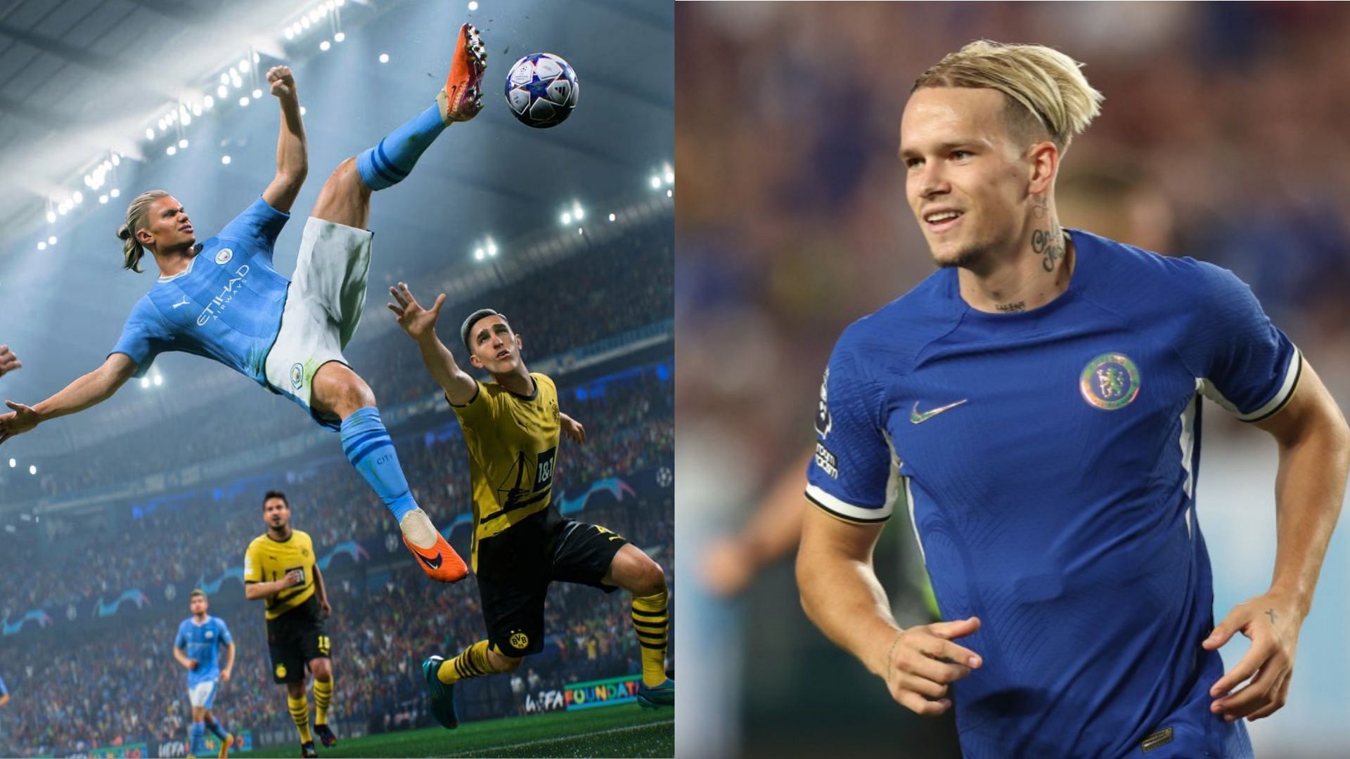 Many FC 24 players feel that Mudryk is rated higher than what he deserves (Images via EA Sports, Chelsea)