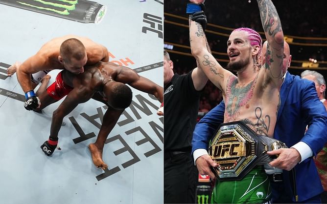 Marc Goddard, who refereed UFC 292 and UFC 293, 'open to dialog' with Aljamain Sterling after Israel Adesanya's first-round escape