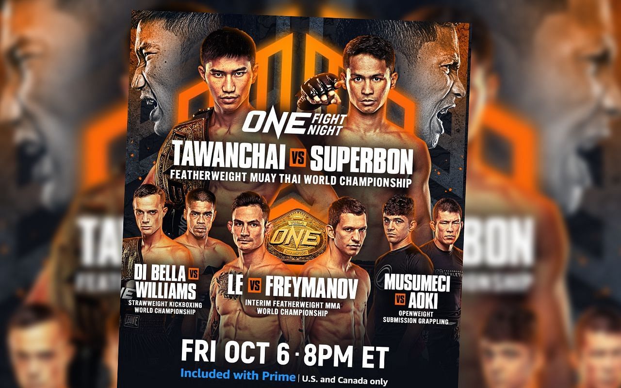 ONE Fight Night 15: Tawanchai PK Saenchai full poster [Credit: ONE Championship]