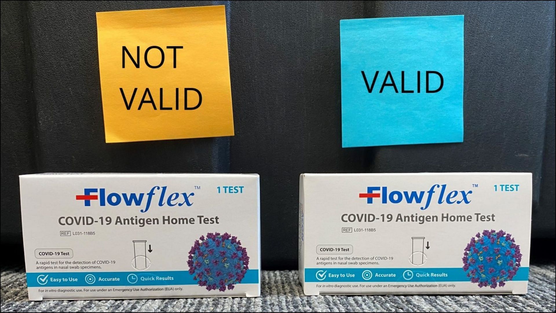 The recalled Flowflex COVID test kits may lead to inaccurate diagnosis (Image via The Philadelphia Department of Public Health)