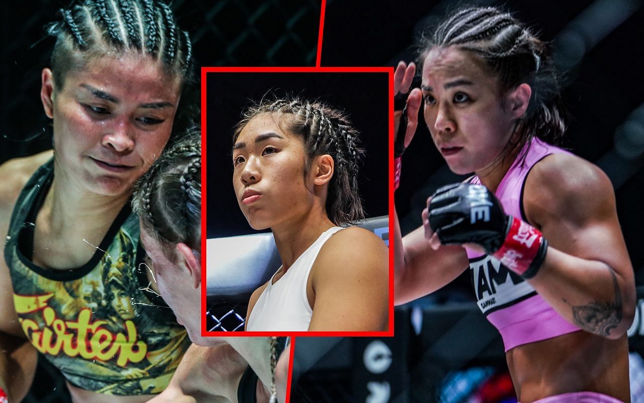 Stamp Fairtex, Angela Lee, and Ham Seo Hee (Photo: ONE Championship)