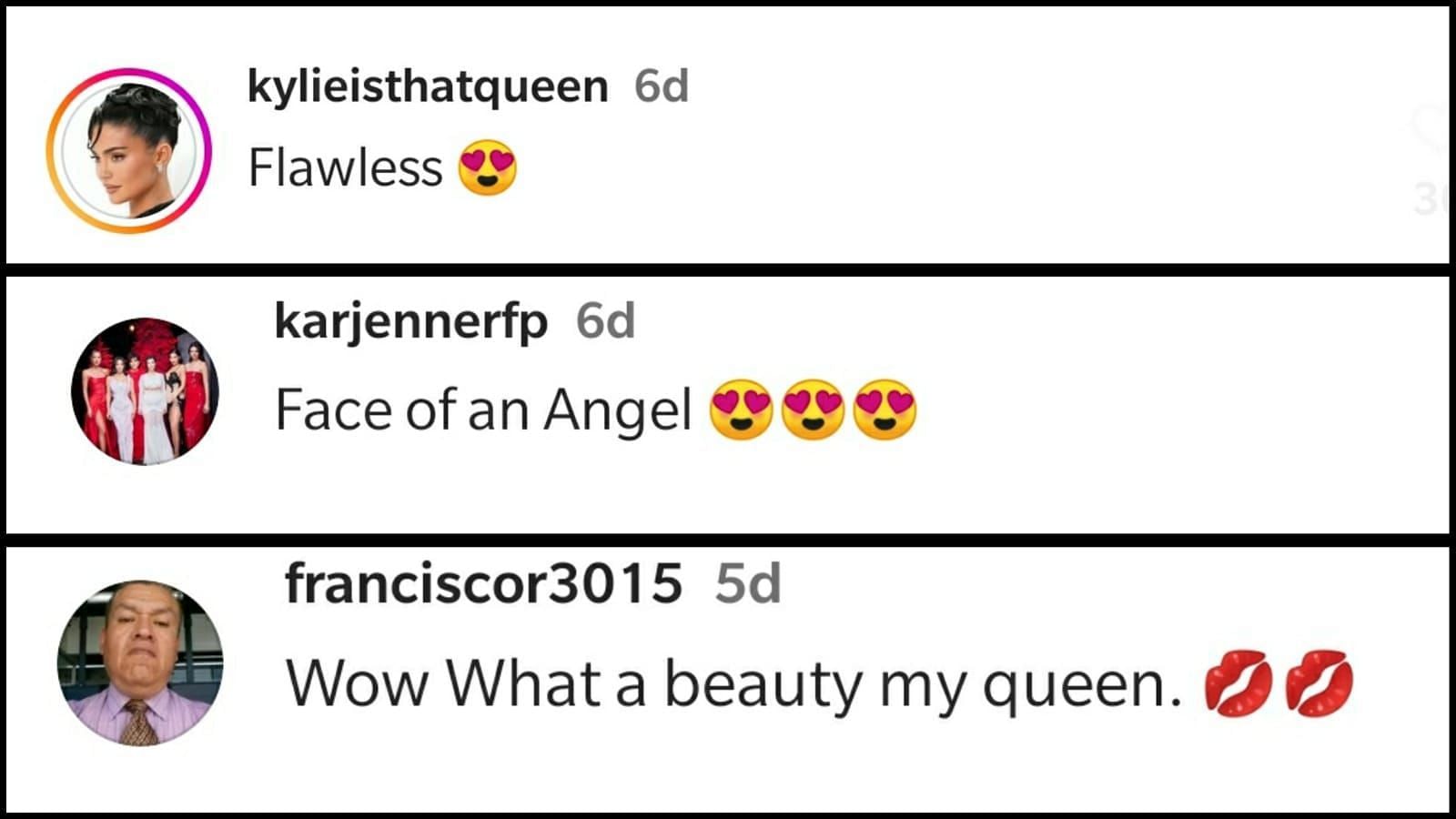 Fan reactions (Image via Instagram/@kyliecosmetics)