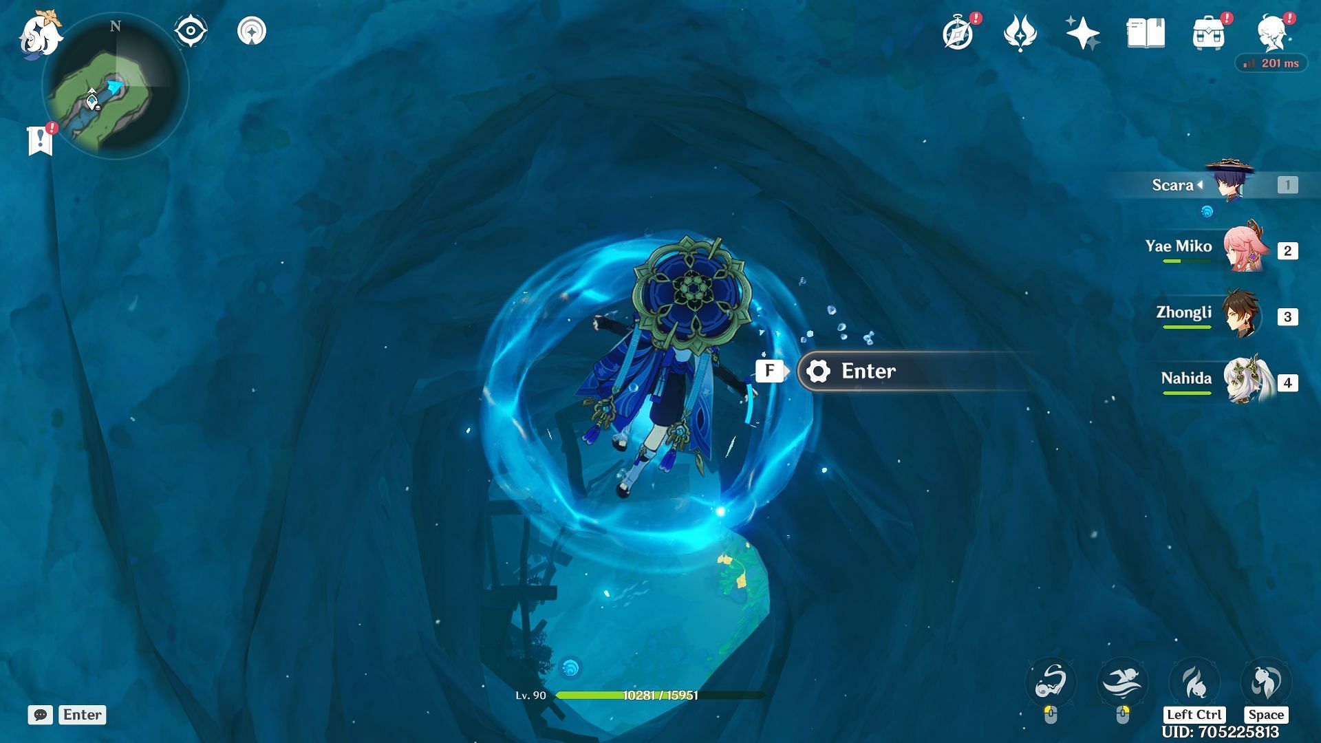 Underwater Portal for faster travel (Image via Sportskeeda)