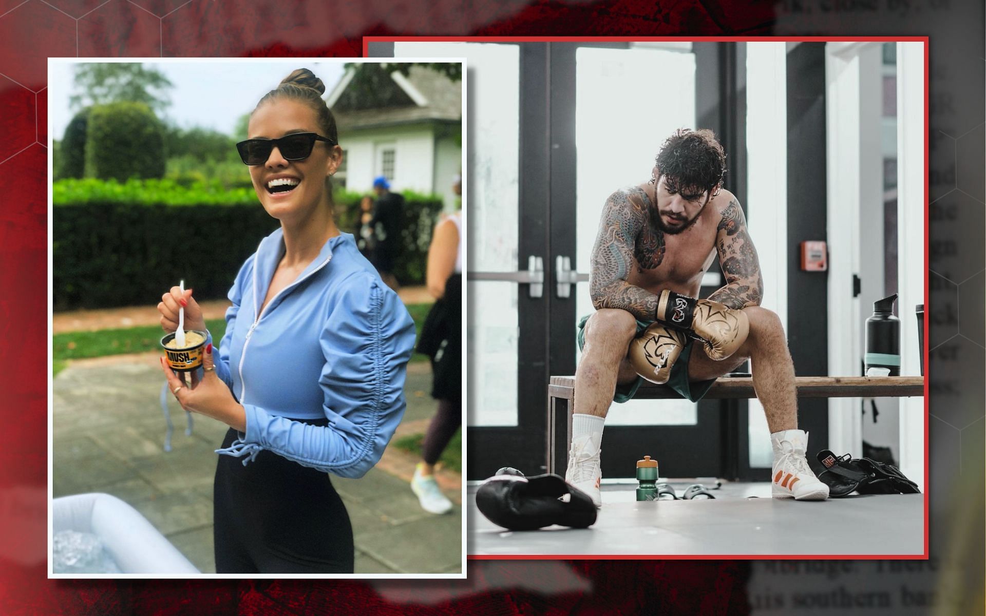 Dillon Danis faces consequences after no-show at recent hearing. [Image credits: @dillondanis and @ninaagdal on Instagram]