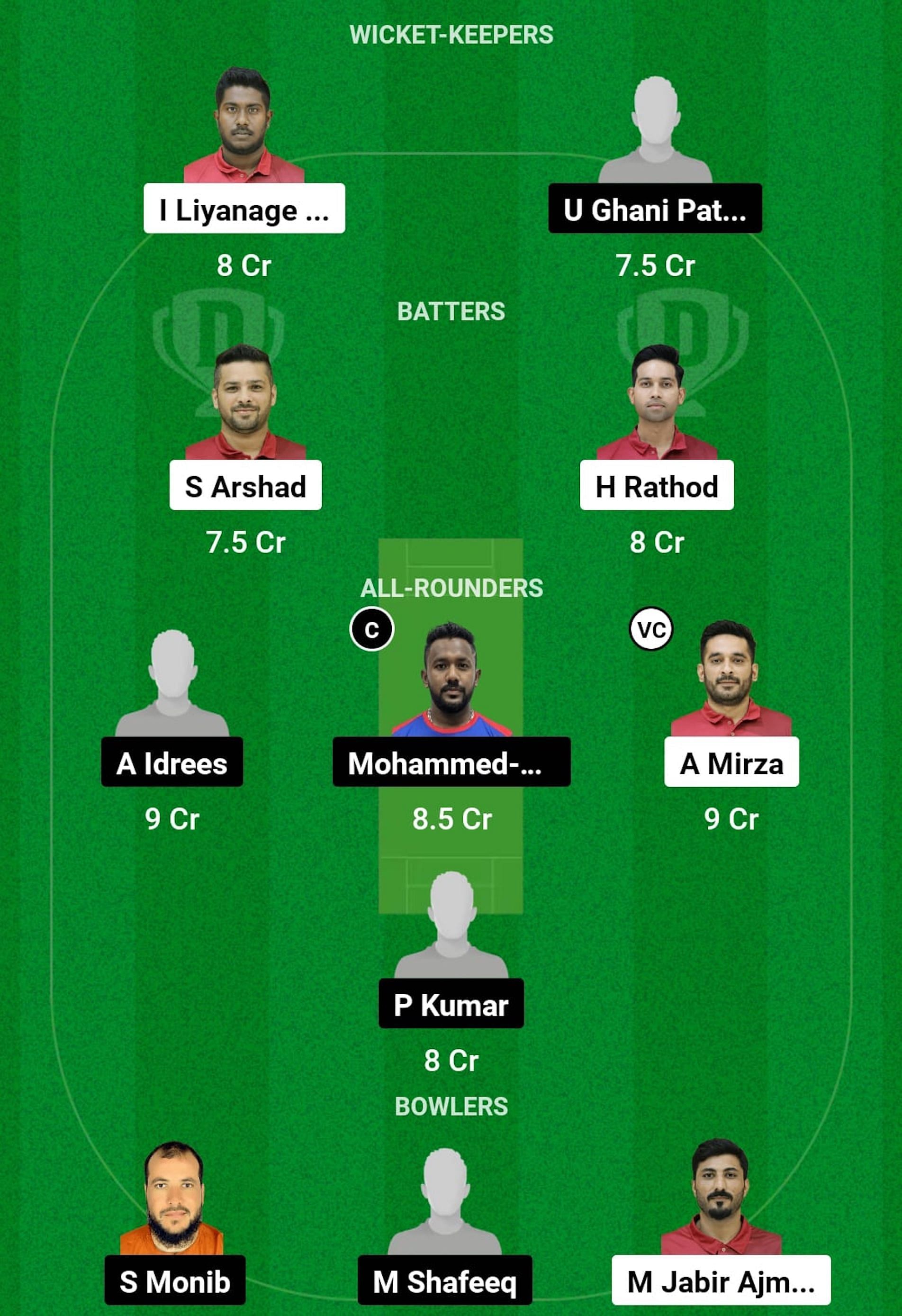 QAT vs KUW Dream11 Prediction, Match 1, Head-to-head Team