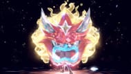 Ogerpon Terastallizes in Pokemon Scarlet and Violet with the Hearthflame Mask (Image via Light/YouTube)