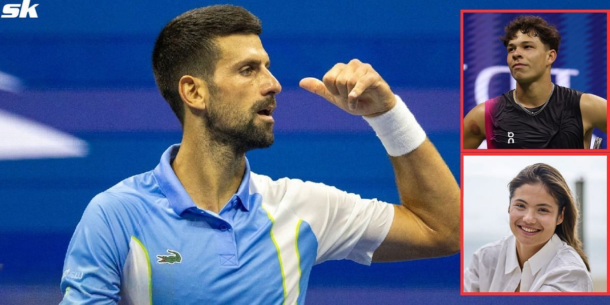 Emma Raducanu reacts to Novak Djokovic mocking Ben Shelton