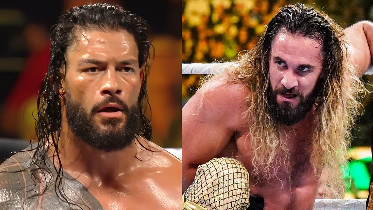 Roman Reigns (left); Seth Rollins (right)