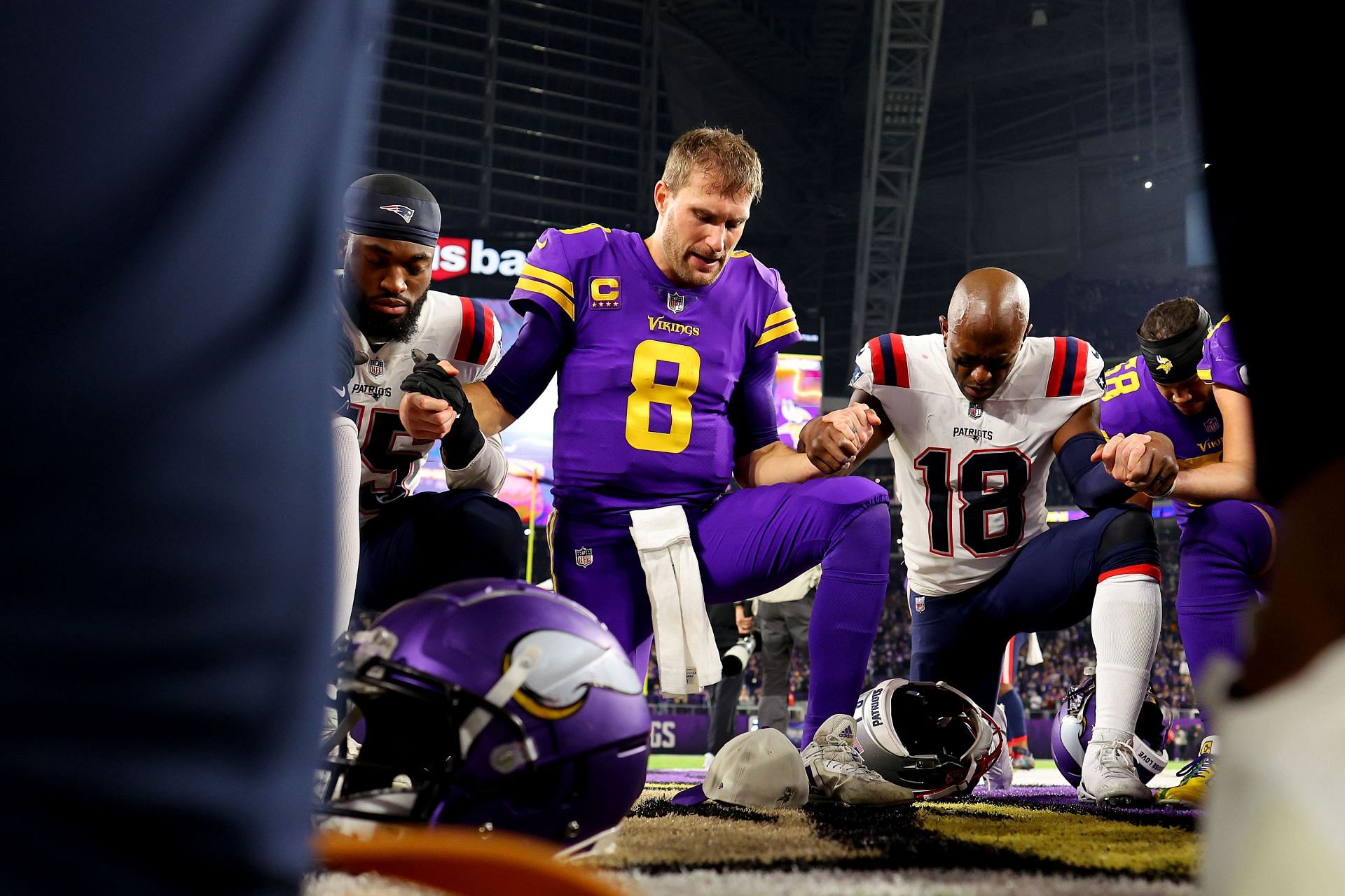 Kirk Cousins at New England Patriots v Minnesota Vikings