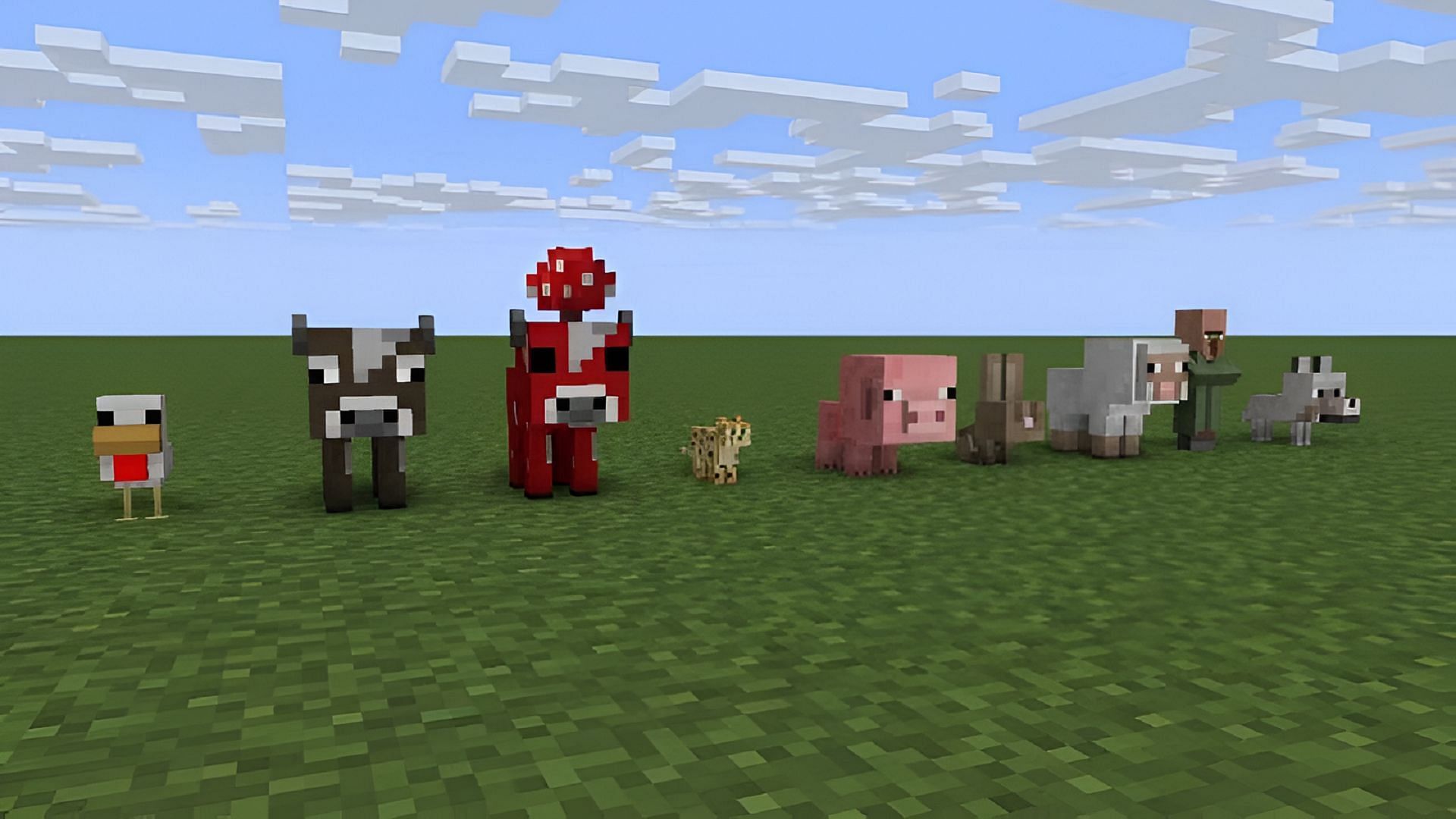 Different baby mobs as they