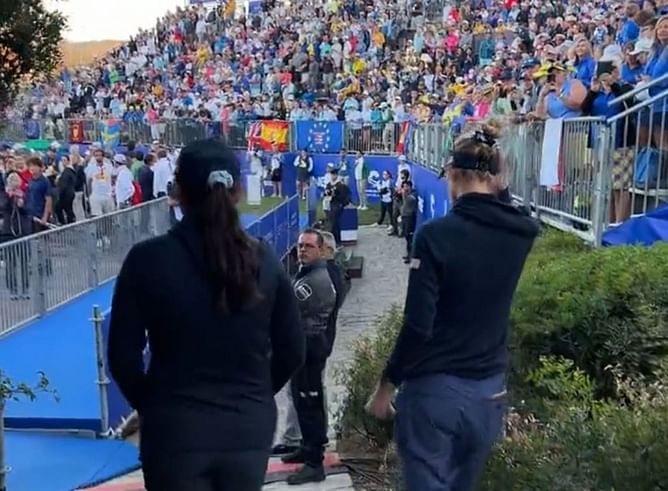 Watch: Nelly Korda and Allisen Corpuz receive huge ovation on Day 2 of 2023 Solheim Cup