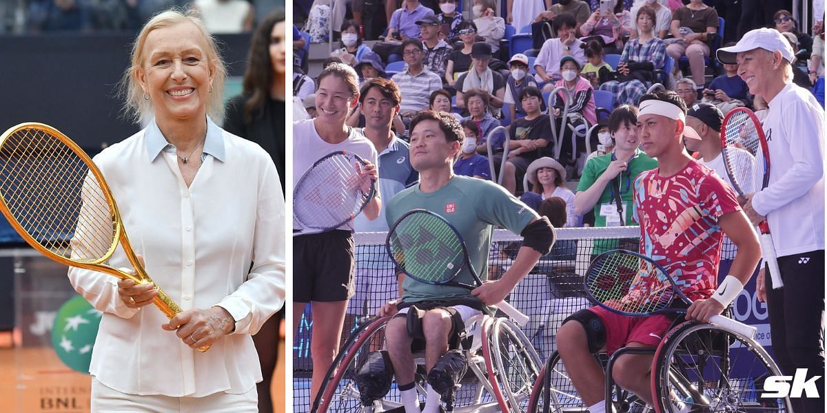 Martina Navratilova, Kimiko Date, Shingo Kunieda, and Kaito Oda