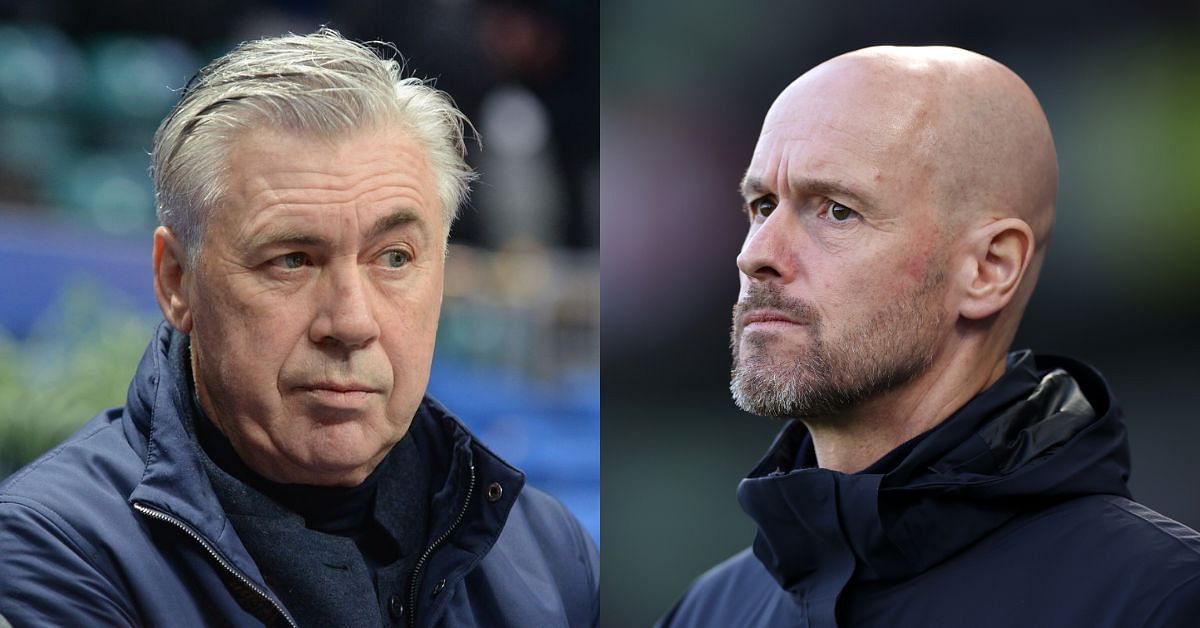 Erik ten Hag and Carlo Ancelotti (via Getty Images)