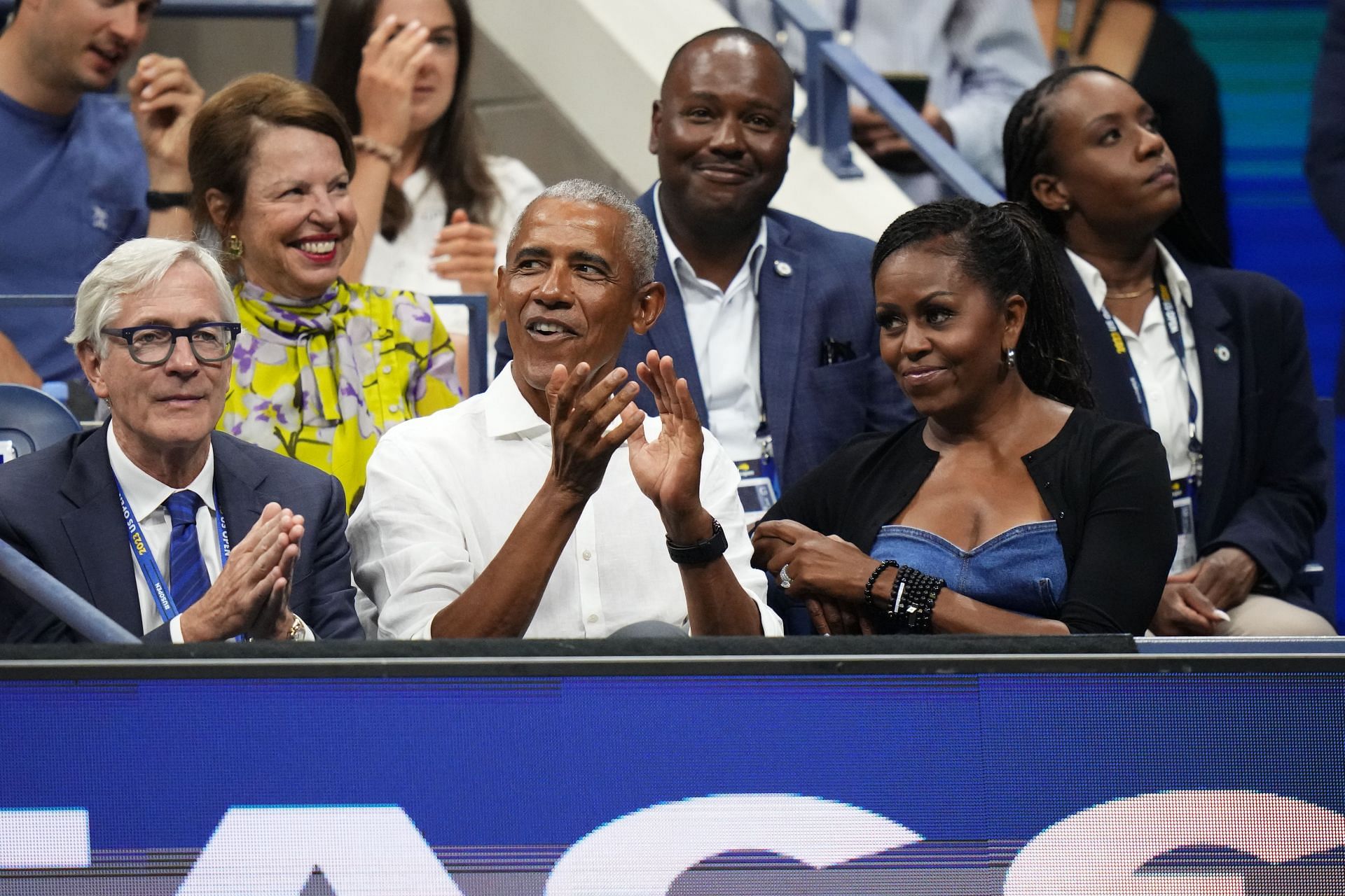 (L-R): Barack and Michelle Obama