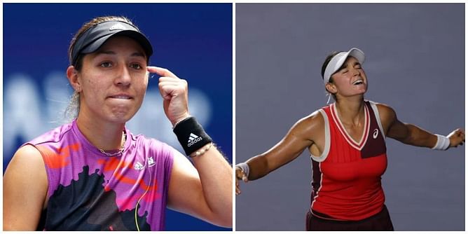 Jessica Pegula reacts to Caroline Dolehide beating Martina Trevisan to reach Guadalajara Open SF